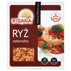 Ryż Naturalny 4x100g Risana