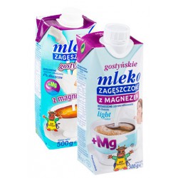 Mleko Zagęszczone Niesłodzone Light Magnez 4% 500g Gostyń