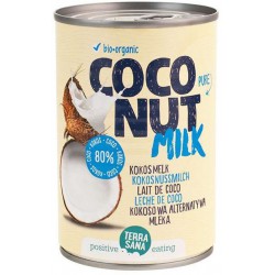 Coconut Milk - Napój Kokosowy Bez Gumy Guar W Puszce (22% Tłuszczu) Bio 400 Ml - Terrasana